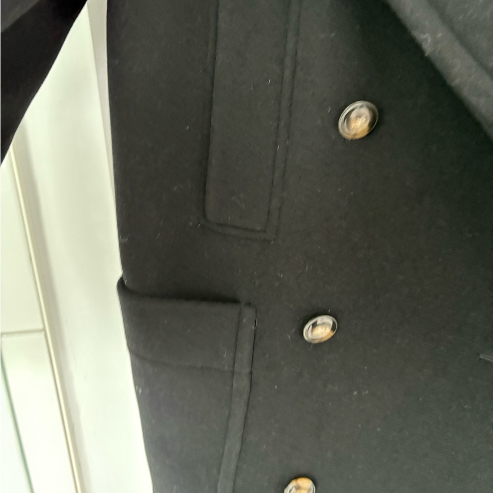 Sézane Black Double-Breasted Coat size 42 - Picture 5 of 5